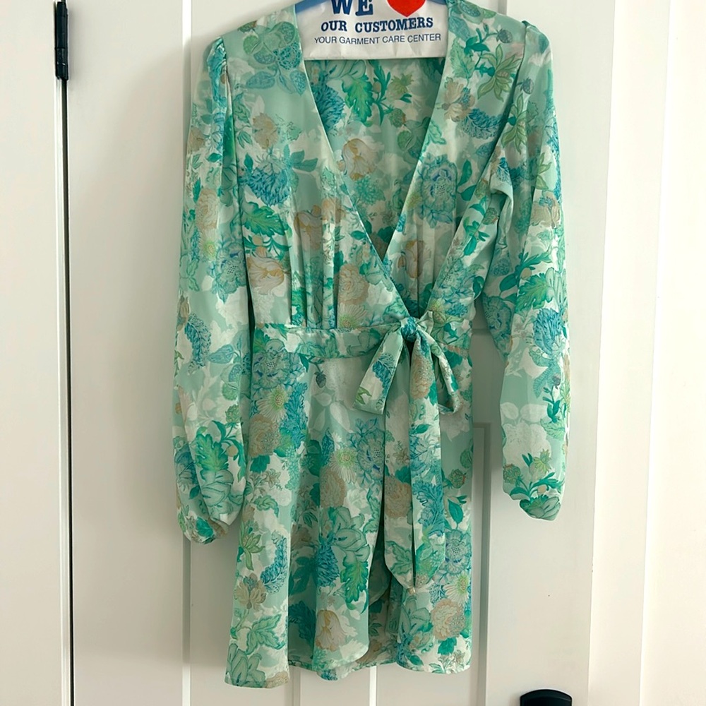 RESA floral wrap dress